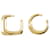 Orecchini Ovalo Les Grandes Creoles - Jacquemus - Metallo - Oro D'oro Metallico  ref.1256209
