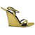 Giuseppe Zanotti Pris 105 Wedge Sandals in Gold Leather Golden Metallic  ref.1256215