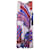 Emilio Pucci Vestido estampado plisado sin mangas en viscosa de poliéster multicolor  ref.1256226