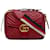 Gucci Red Small GG Marmont Sylvie Top Handle Satchel Leather Pony-style calfskin  ref.1256280
