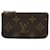 Louis Vuitton Brown Monogramm Pochette Cles Braun Leinwand  ref.1256293