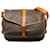 Louis Vuitton Brown Monogram Saumur 35 Leather Cloth  ref.1256352