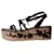 Prada Burgundy platform sandals - size EU 40.5 (Uk 7.5) Red Leather  ref.1256425