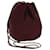 PRADA Shoulder Bag Satin Wine Red Auth bs12014  ref.1256470