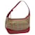 BURBERRY Nova Check Shoulder Bag Canvas Beige Red Auth 66487 Cloth  ref.1256508