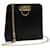 Salvatore Ferragamo Gancini Chain Shoulder Bag Leather Black Auth yk10666  ref.1256535