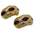 YVES SAINT LAURENT orecchini vintage con clip in ottime condizioni Rosso D'oro  ref.1256571