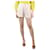 Chloé Cream silk patterned shorts - size UK 10  ref.1256620