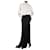 Attico Vestido largo camisero color crema con botones - talla UK 6 Crudo Poliéster  ref.1256625