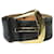 Louis Vuitton Cintura nera con marchio ritagliato Nero Pelle  ref.1256629