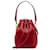 Fendi Red Mini Mon Tresor Bucket Bag Leather Pony-style calfskin  ref.1256639
