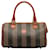 Fendi Brown Pequin Handbag Cloth Cloth  ref.1256654