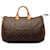 Louis Vuitton Brown Monogram Speedy 40 Leather Cloth  ref.1256670