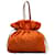 Prada Orange Tessuto Logo Drawstring Tote Nylon Cloth  ref.1256679