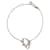 Pulsera Dior con logo plateado y diamantes de imitación Plata Metal  ref.1256690