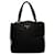 Prada Black Tessuto Handbag Negro Cuero Becerro Nylon Paño  ref.1256699