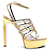 Versace Sandals Golden Gold hardware Leather  ref.1256745