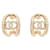 NEW CHANEL EARRINGS LOGO CC & STRASS GOLD METAL NEW EARRINGS Golden  ref.1256830