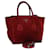 PRADA Hand Bag Suede 2way Red Auth ep3363  ref.1257097