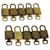 Louis Vuitton Vorhängeschloss 10Set Padlock Gold Tone LV Auth ep3233 Metall  ref.1257100