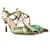Fendi heels Green Leather  ref.1257122