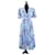 Diane Von Furstenberg Vestidos Azul Algodão  ref.1257444