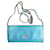 Saffiano Prada Clutch bags Turquoise Leather  ref.1257456