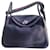 Hermès LINDY 26 WEAVING Blue Leather  ref.1257477