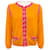 Autre Marque Moschino Couture Cardigan orange avec bordure en crochet Coton  ref.1257537