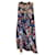 Autre Marque Proenza Schouler Noir / Robe en soie sans manches bleue à imprimés multiples Multicolore  ref.1257538