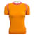 Autre Marque Moschino Couture – Orangefarbener Kurzarmpullover mit Häkelbesatz Baumwolle  ref.1257539