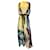 Autre Marque Vestido de noche de seda con estampado múltiple en amarillo de Roksanda / vestido formal Multicolor  ref.1257543