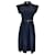 Autre Marque Michael Kors Collection Midnight Stretch Organic Cotton Poplin Shirtdress Blue  ref.1257546