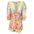 Autre Marque Camilla – Mehrfarbiges, ausgestelltes Blouson-Kleid „Sunlight Symphony“ Mehrfarben Baumwolle  ref.1257556