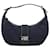 Fendi Hobo-Tasche aus dunkelblauem Canvas mit Logo-Klappe  Leinwand  ref.1257616
