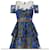 Marchesa Vestido com decote ilusão e padrão floral Multicor Renda  ref.1257637