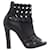 Christian Louboutin Leather Cutout Ankle Boots Black  ref.1257644
