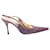 Dolce & Gabbana Tacones puntiagudos de piel de serpiente Púrpura Cuero  ref.1257678