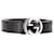 Cintura Gucci con fibbia GG intrecciata in pelle nera Nero  ref.1257743