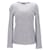Alberta Ferretti Cable Knit Sweater in Grey Mohair Wool  ref.1257750