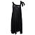 Timeless Chanel Black Mesh Asymmetric Dress with Bow on Shoulder Strap