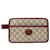 Gucci GG Supreme Clutch Bag in Beige Coated Canvas Cloth  ref.1257850