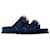 Deadstock Ms Ground Sandals - Marine Serre - Rubber - Blue Laser Cotton  ref.1257938