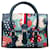 Gucci Tasche mit Tragegriff oben mit Erdbeer-Print  682720 Leinwand  ref.1257943