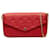 Louis Vuitton Red Monogram Empreinte Pochette Felicie Roja Cuero  ref.1258021