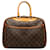 Louis Vuitton Brown Monogram Deauville Leather Cloth  ref.1258023
