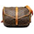 Louis Vuitton Brown Monogram Saumur 35 Leather Cloth  ref.1258062