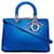Bolso satchel Diorissimo mediano azul Dior Cuero Becerro  ref.1258081