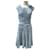 Chanel Paris / Versailles Barock Falten Kaschmir Kleid Blau  ref.1258090