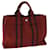 Hermès HERMES Fourre Tout PM Hand Bag Canvas Red Auth 67108 Cloth  ref.1258220